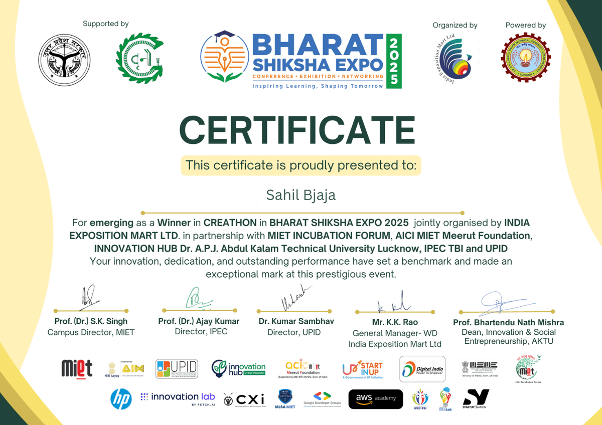 Winner of Bharat Shiksha Expo 2024